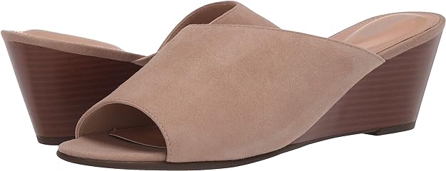 Rockport Women's Slide Wedge Sandal  Color Nougat Size 8.5M
