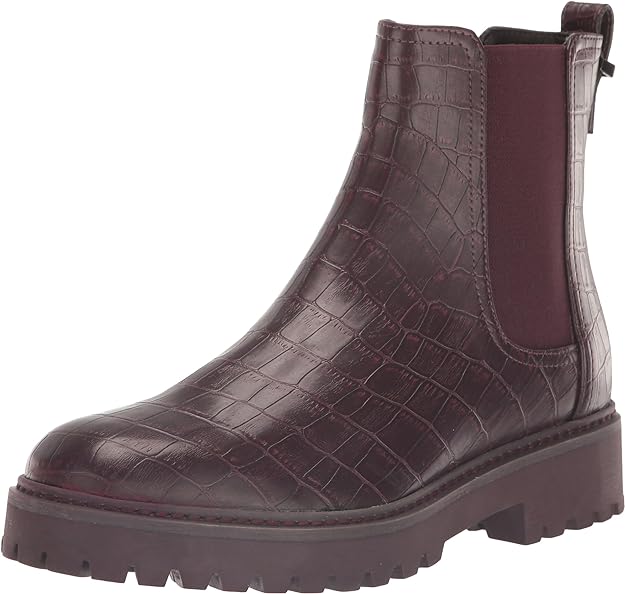 Kenneth Cole Reaction Women's Salt Lug Chelsea Boots  Color Burgundy Size 8M