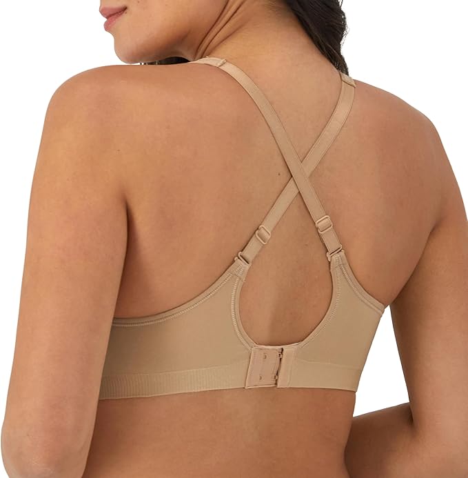 Bali Comfort Revolution Shaping Full Coverage Wireless Bra  Nude Size 38B