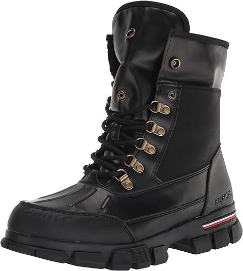 Tommy Hilfiger Men's Idan Fashion Boot  Color Black Multi Size 9M