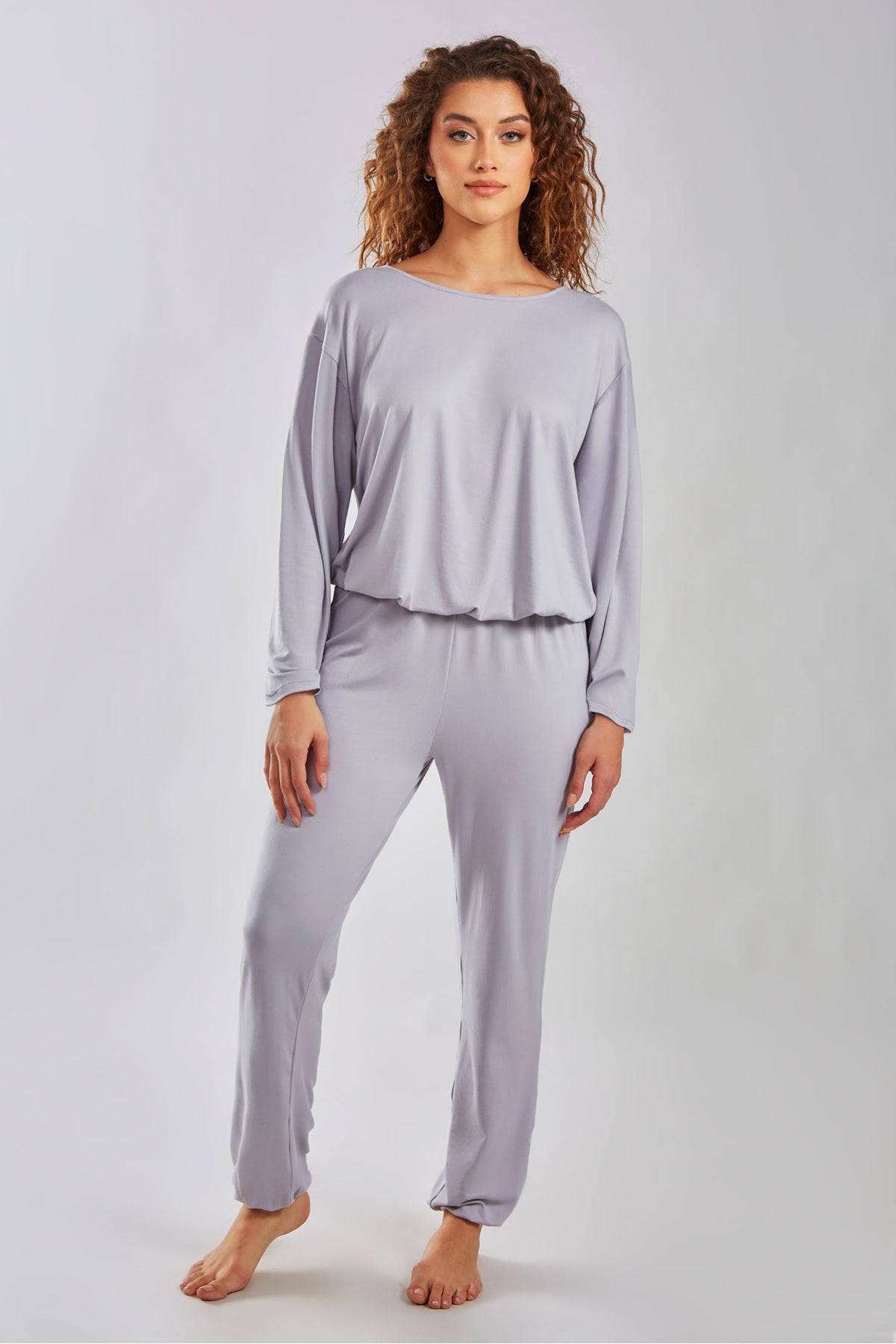 iCollection Ferris Modal Jogger PJ Sleep Pant  Gray Size XL