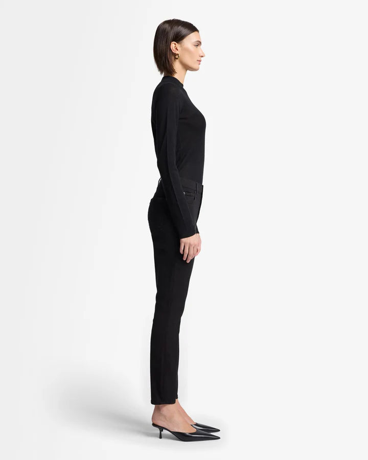 7 For All Mankind Women's Luxe Performance Plus Slimmy Stretch Jeans  Black  Size 28