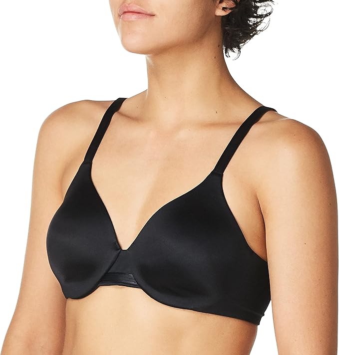 Bali One Smooth U All-Over Concealing Underwire Bra  Black Size 38B