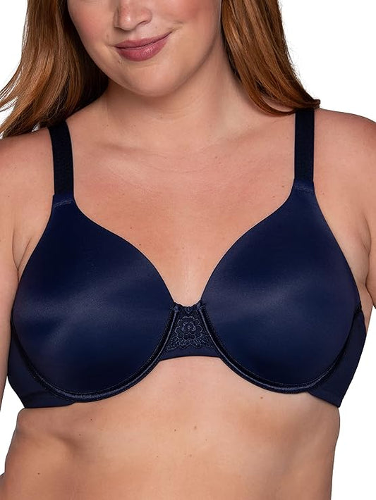 Vanity Fair Full Figure Beauty Back Smoothing Bra  Navy Size 40D