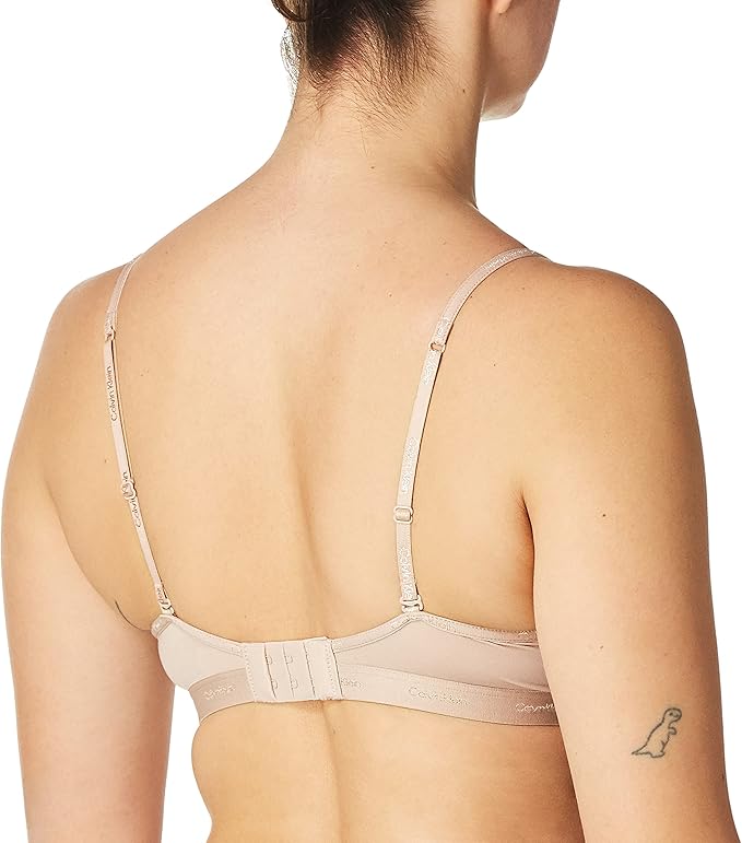 Calvin Klein Women's Form To Body Lightly Lined Bralette  Cedar Size XS