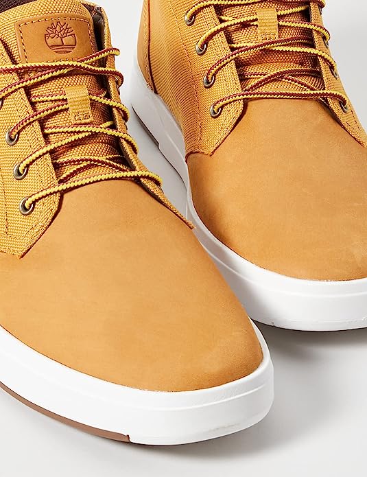 Timberland Davis Mens Square Chukka Boot  Color Wheat Nubuck Size 10.5M