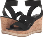 Madden Girl Maranda Stretch Ankle-Strap Wedge Sandals  Color Black Size 9.5M