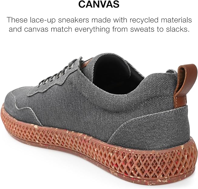 Thomas & Vine Men's Kemp Textile Sneaker  Color Charcoal Size 8M