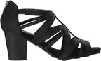 Easy Street Women's Amaze Dress Heeled Sandals  Black Size 8