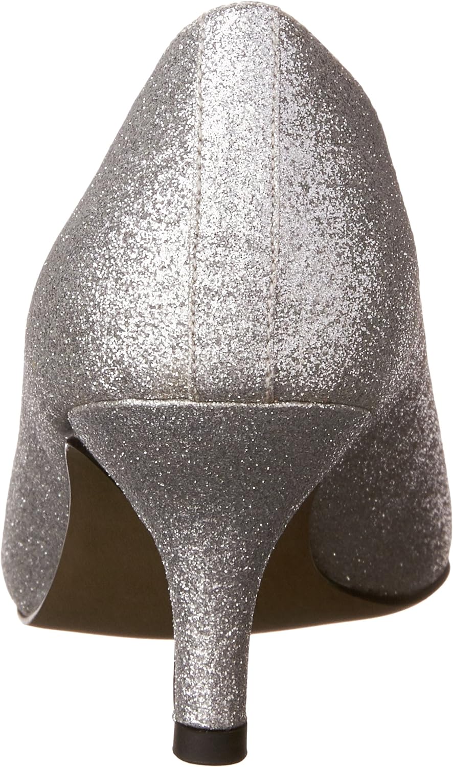 Easy Street Women's Chiffon Pumps  Color Silver Glitter Size 8N