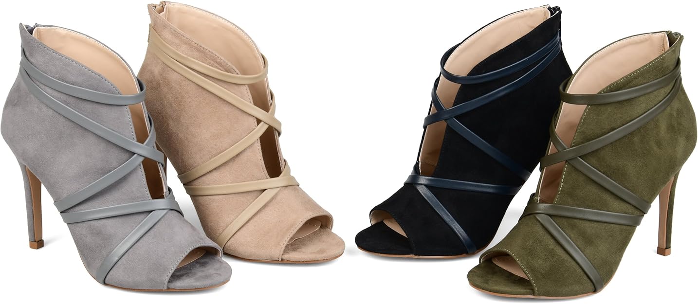 Journee Collection Women's Samara Booties  Blush Size 6