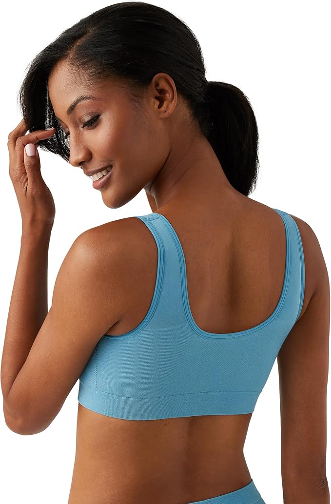 Wacoal B-Smooth Wireless Wide Strap Bralette  Adriatic Blue Size 34