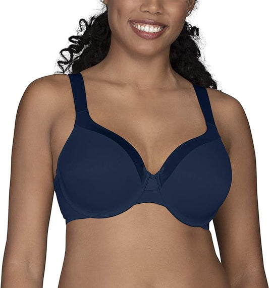 Vanity Fair Illumination Full Figure Zoned-in Support Bra  Ghost Navy Size 40D