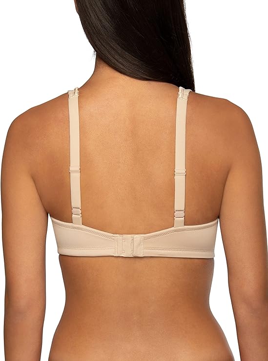 Vanity Fair Body Caress Full Coverage Wirefree Convertible Bra  Neutral Nude Size 34C