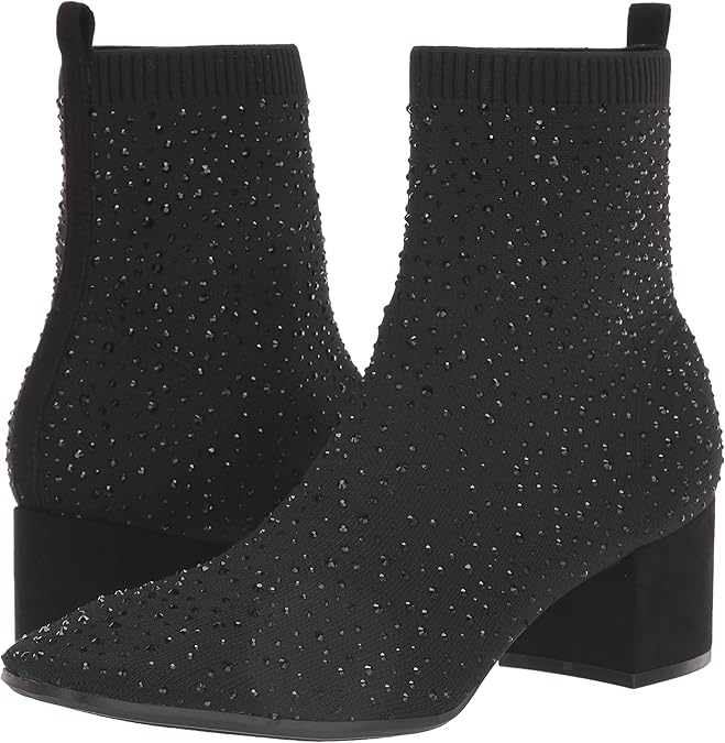 Kenneth Cole Reaction Women's Rida Stretch Jewel Boot  Black Size 6.5