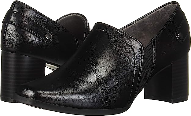 LifeStride Women's Shannon Mid-Heel Shooties Loafer  Color Black Size 8.5M