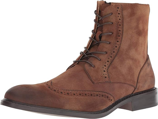 Unlisted by Kenneth Cole Men's Buzzer Oxford Boot  Color Tan Size 10.5M