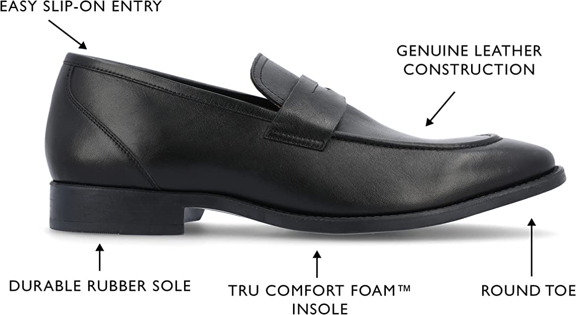 Thomas & Vine Mens Bishop Loafer  Color Black Size 9.5M