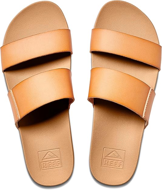REEF Women's Cushion Vista Slide Sandal  Natural Size 7