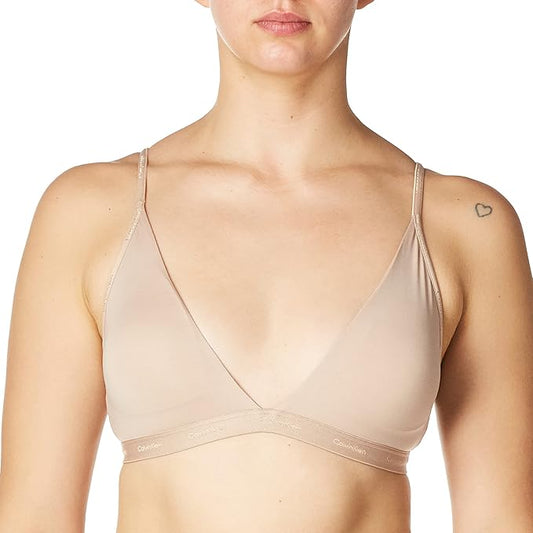 Calvin Klein Women's Form To Body Lightly Lined Bralette  Cedar Size XS