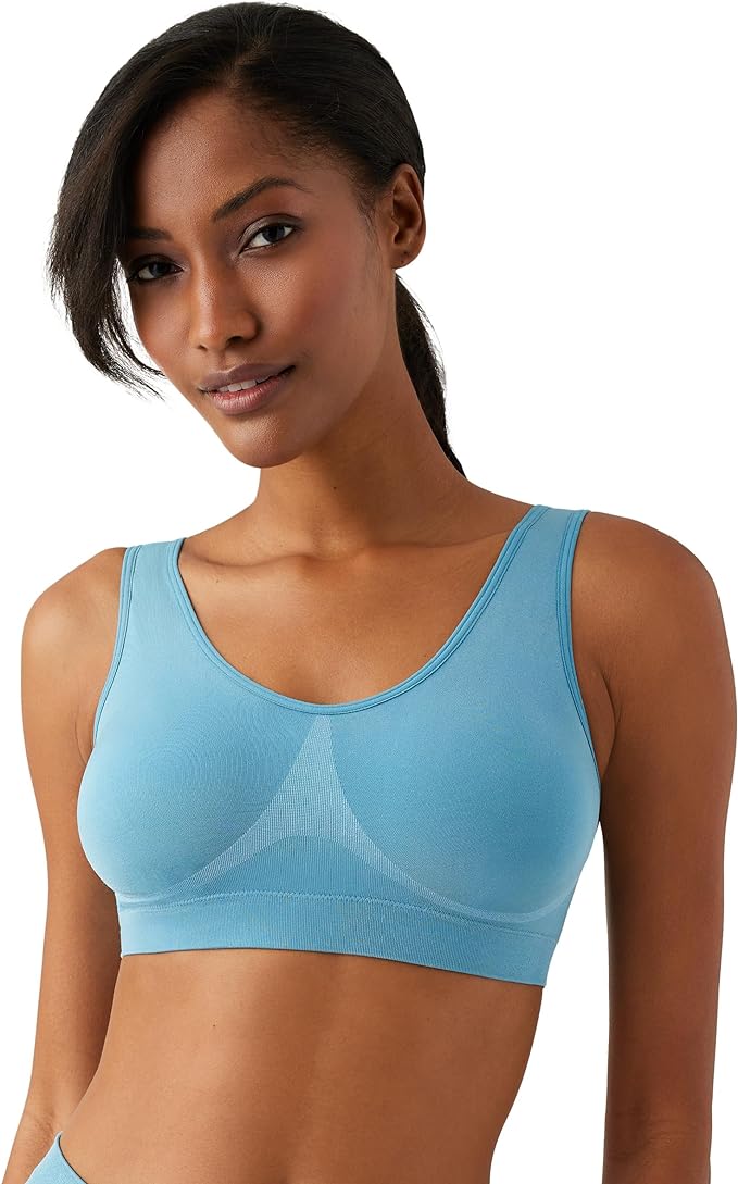 Wacoal B-Smooth Wireless Wide Strap Bralette  Adriatic Blue Size 34