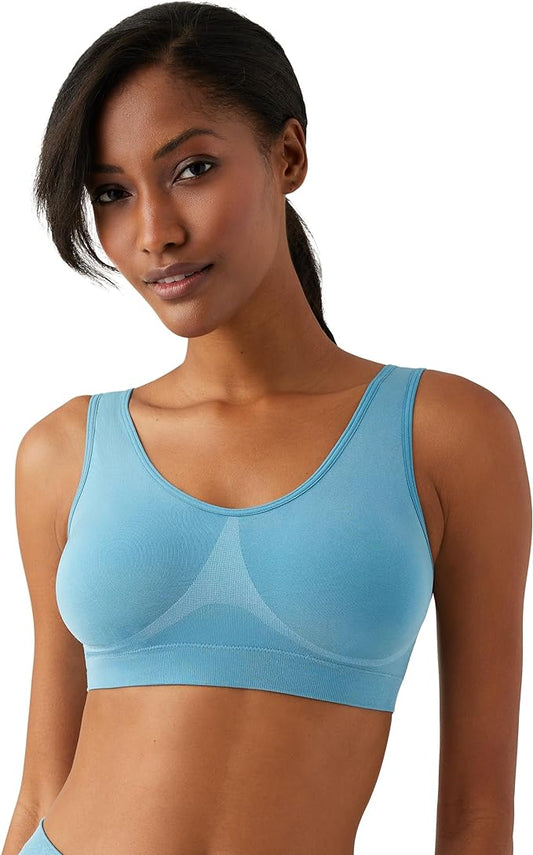 Wacoal B-Smooth Wireless Wide Strap Bralette  Adriatic Blue Size 34