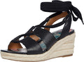 Patricia Nash Women's Riva Wedge Sandals  Color Black Size 6.5M