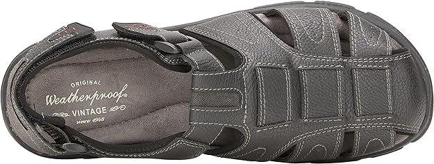Weatherproof Vintage Men's Caleb Fisherman Sandals  Color Black Size 12
