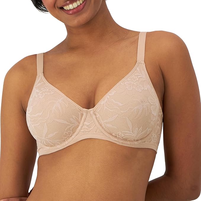 Bali Women's Breathe Lace Underwire Bra  Almond Size 36D