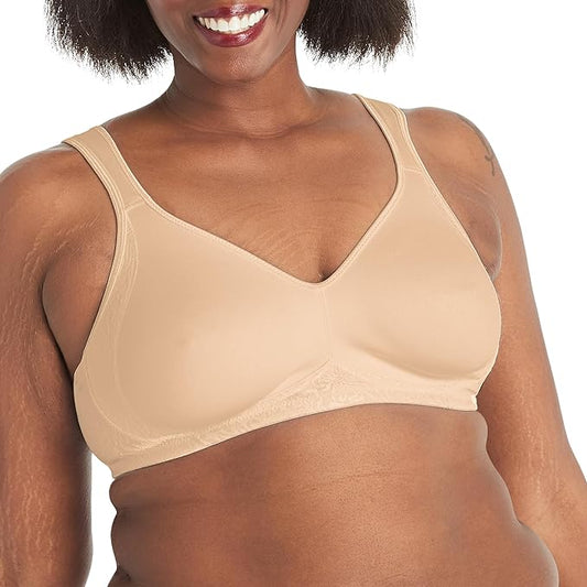 Playtex 18 Hour Seamless Smoothing T-Shirt Bra  Nude Size 42B