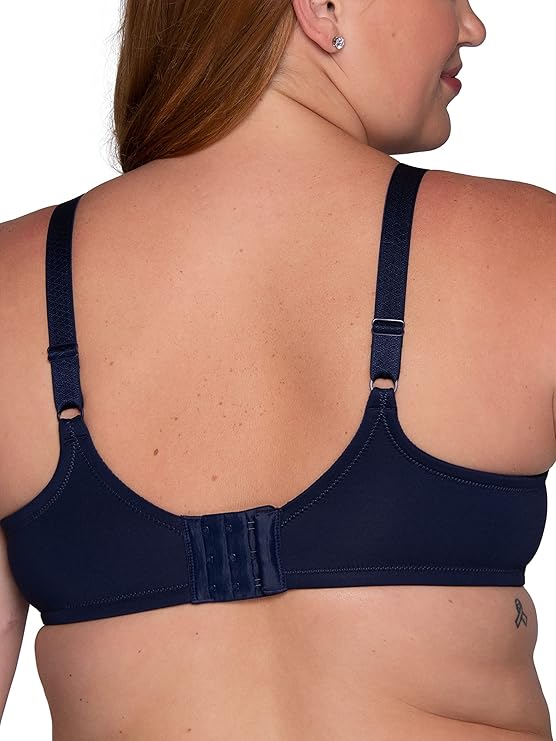 Vanity Fair Full Figure Beauty Back Smoothing Bra  Navy Size 40D