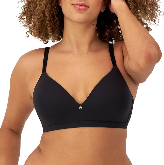 Maidenform Everyday Luxe T-Shirt Wireless Convertible Bra  Black Size 34C