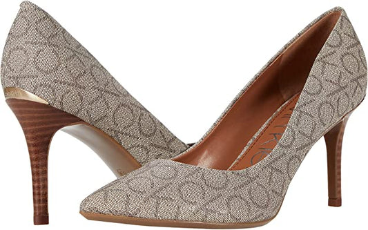 Calvin Klein Women's Gayle Pump  Color Pink Florescent Patent Size 8M