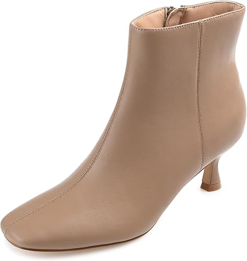 Journee Collection Women's Kelssa Comfort Foam Booties  Taupe Size 5.5