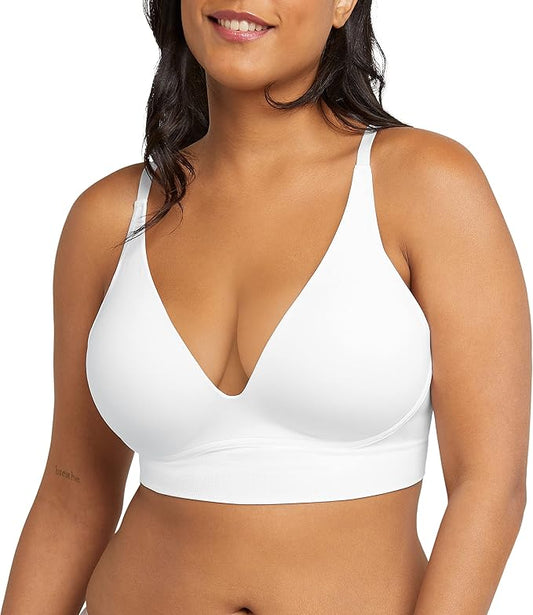 Maidenform M Seamless Lift Bralette Wireless Convertible Bralette  White Size XL