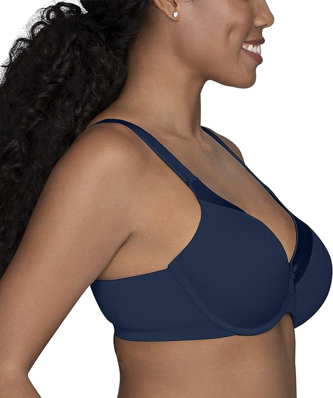 Vanity Fair Illumination Full Figure Zoned-in Support Bra  Ghost Navy Size 40D