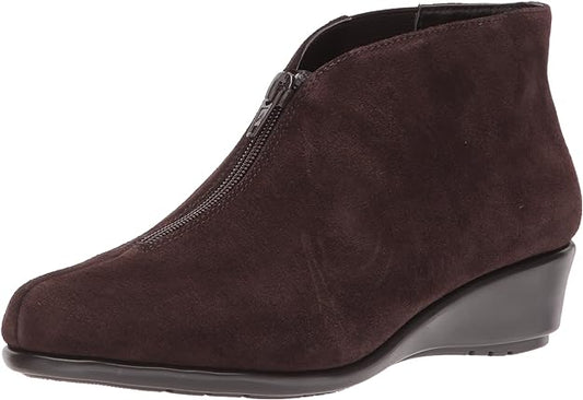 Aerosoles Women's Allowance Ankle Boot  Color Dark Brown Suede Size 5.5M