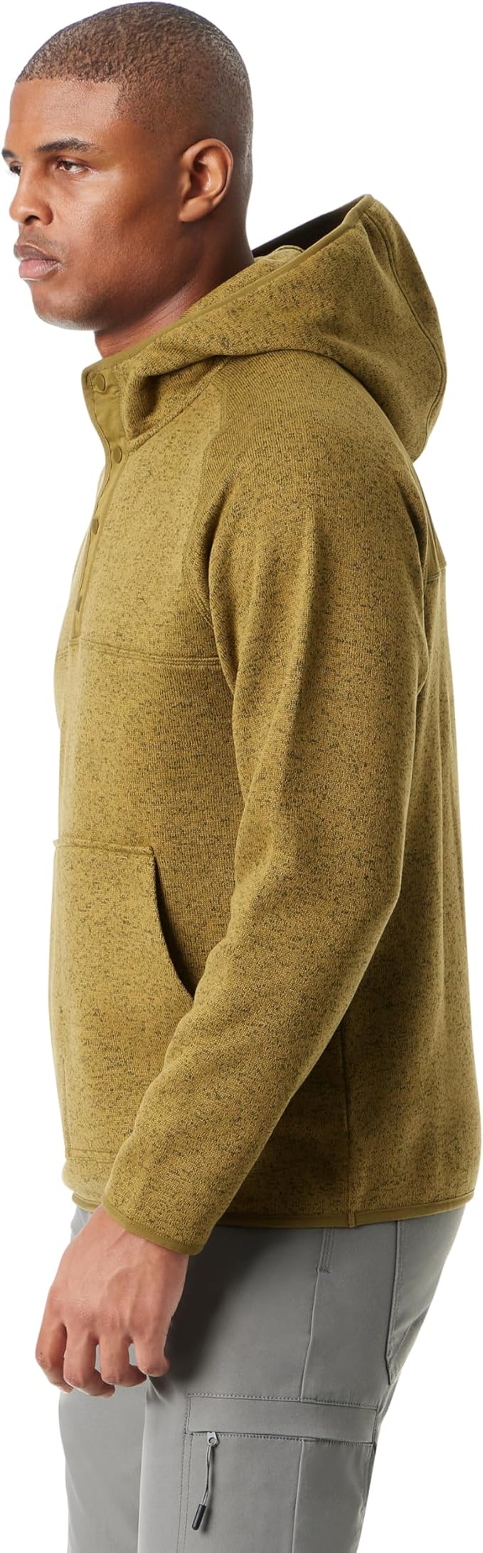 BASS OUTDOOR Men's Regular-Fit 1/4 Snap Hoodie Pullover Sweater  Green Size M