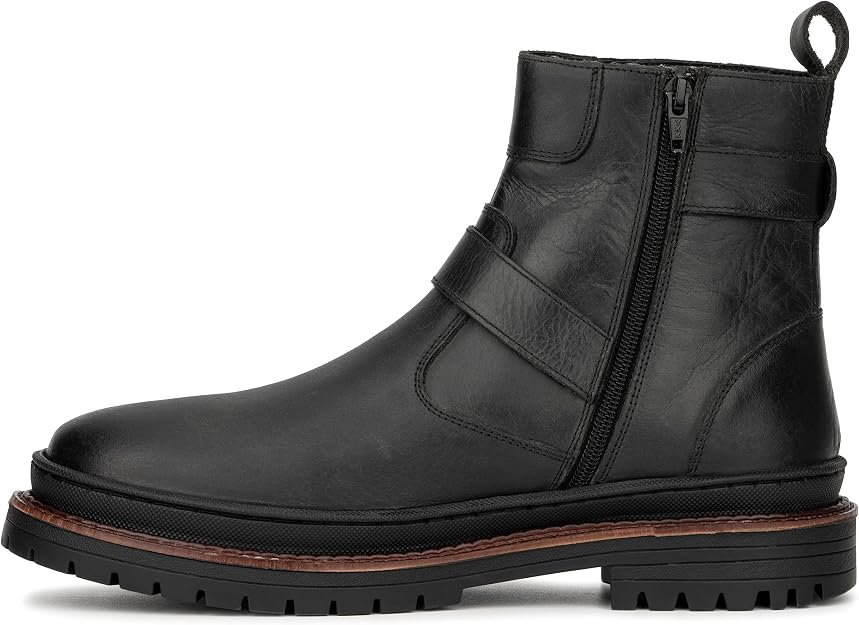 Reserved Footwear Men's Quaid Chelsea Boots  Black Size 7.5