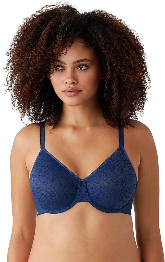 Wacoal Visual Effects Minimizer Bra  Bellwether Blue Size 40C