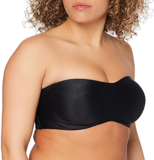 Lilyette by Bali Tailored Strapless Minimizer Bra  Black Size 34C