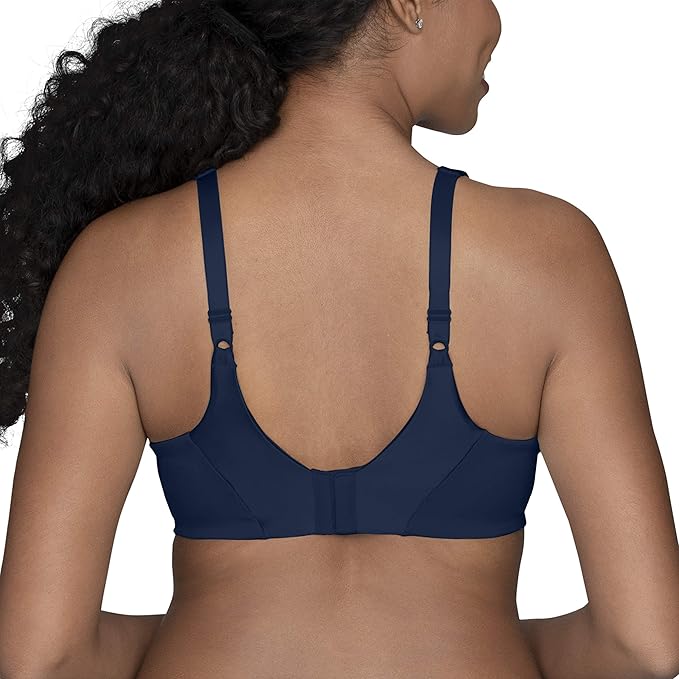 Vanity Fair Illumination Full Figure Zoned-in Support Bra  Ghost Navy Size 40D