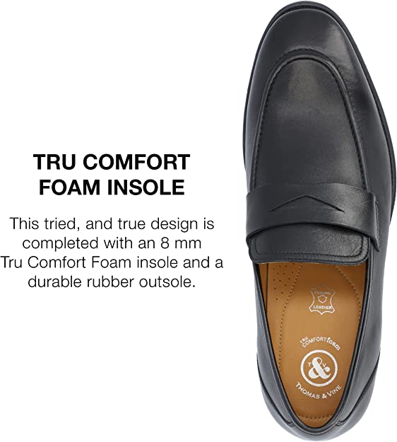 Thomas & Vine Mens Bishop Loafer  Color Black Size 9.5M
