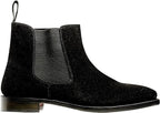 Carlos by Carlos Santana Men's Calavera Chelsea Boots Black Size 11.5