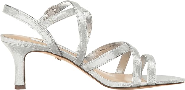 Nina Women's Genaya Strappy Evening Sandals  Color Silver Size 6M