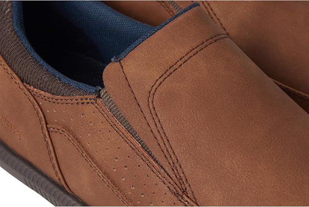 Dockers Men's GO-TIME Active Rebound Slip-On Sneakers  Dark Tan Size 10.5