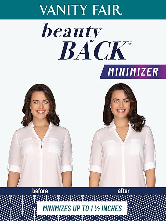 Vanity Fair Full Figure Beauty Back Smoothing Minimizer Bra  Color Sheer Quartz Size 40C