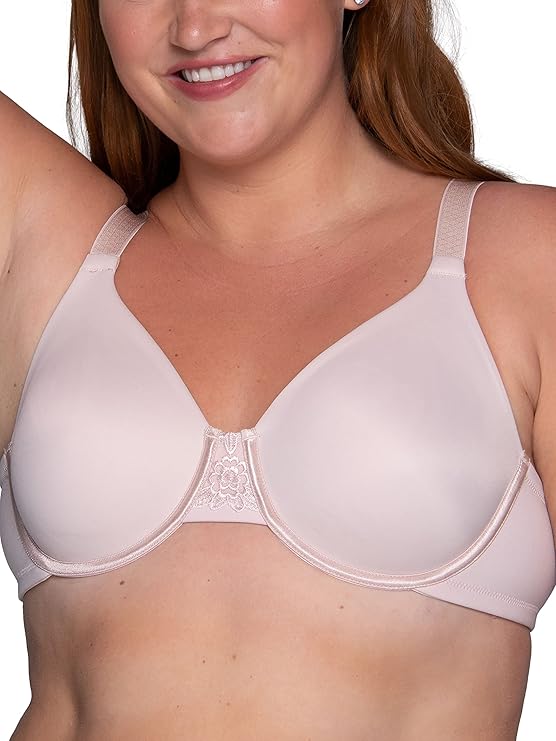 Vanity Fair Full Figure Beauty Back Smoothing Minimizer Bra  Color Sheer Quartz Size 40C