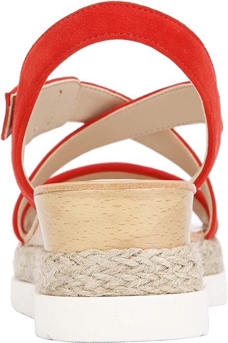 Kenneth Cole New York Platform X-Band Heeled Sandal  Color Red Size 7M