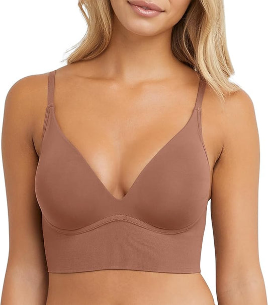 Maidenform M Seamless Lift Wireless Convertible Bralette  Bronzed Chestnut Size XL